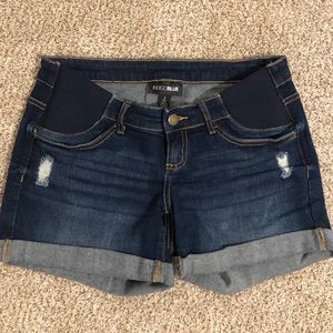 Indigo Blue Maternity Shorts